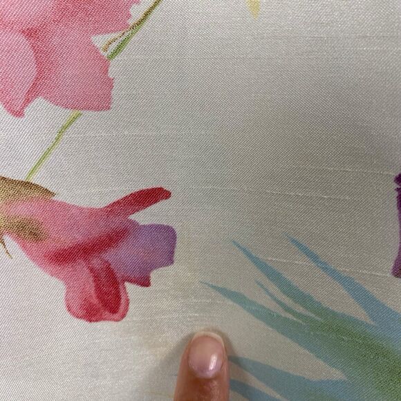 Dress Barn Womens Yellow Floral Cover Up Suit Jacket Size 16W 497 - Picture 8 of 12